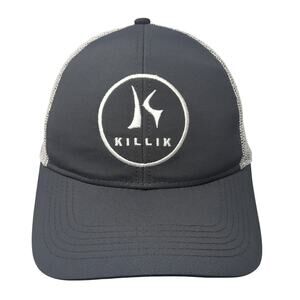 Killik Snapback Trucker Hat Gray One Size Adjustable Embroidered Mesh Back